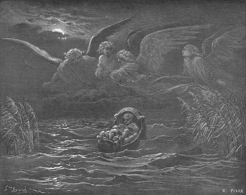 Gustave Doré, The Child Moses on the Nile