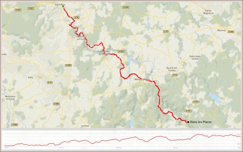 Camino - Etappe 9 - Dag 10 - Van Vézelay naar Duns-les-Places (F)