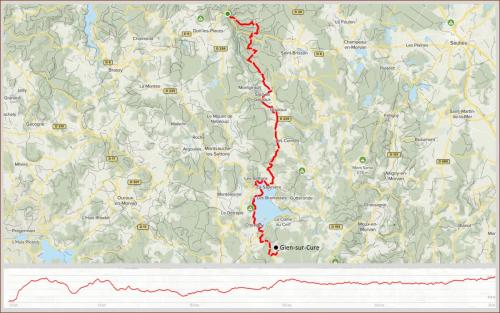 Camino - Etappe 9 - Dag 11 - Van Dun-les-Places naar Gien-sur-Cure (F)