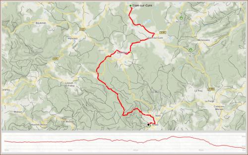 Camino - Etappe 9 - Dag 12 - Van Gien-sur-Cure naar Anost (F)