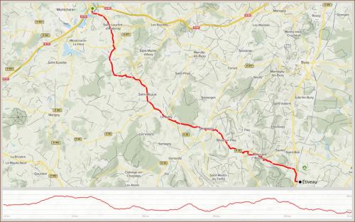 Camino - Etappe 10 - Dag 3 - Van Montchanin naar Étiveau (F)