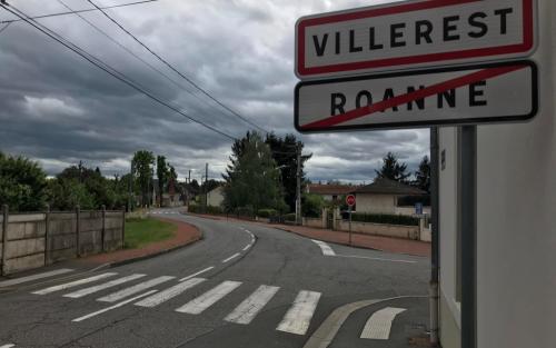 Onderweg via Villerest naar Saint-Jean-Saint-Maurice-sur-Loire