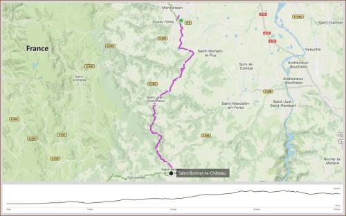 Camino - Etappe 12 - Dag 4 - Van Montbrison naar Saint-Bonnet-le-Chateau